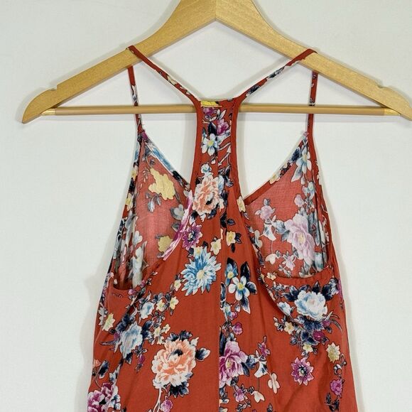 Wet Seat Vintage Y2K Floral Hi Low Midi Rayon Sleeveless Dress Women's‎ Sz Small - Picture 4 of 6